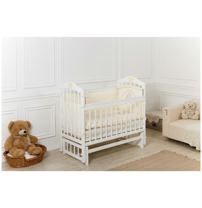 картинка Детская кроватка "Incanto Pali" МИШКА универсальный маятник от магазина Аистенок