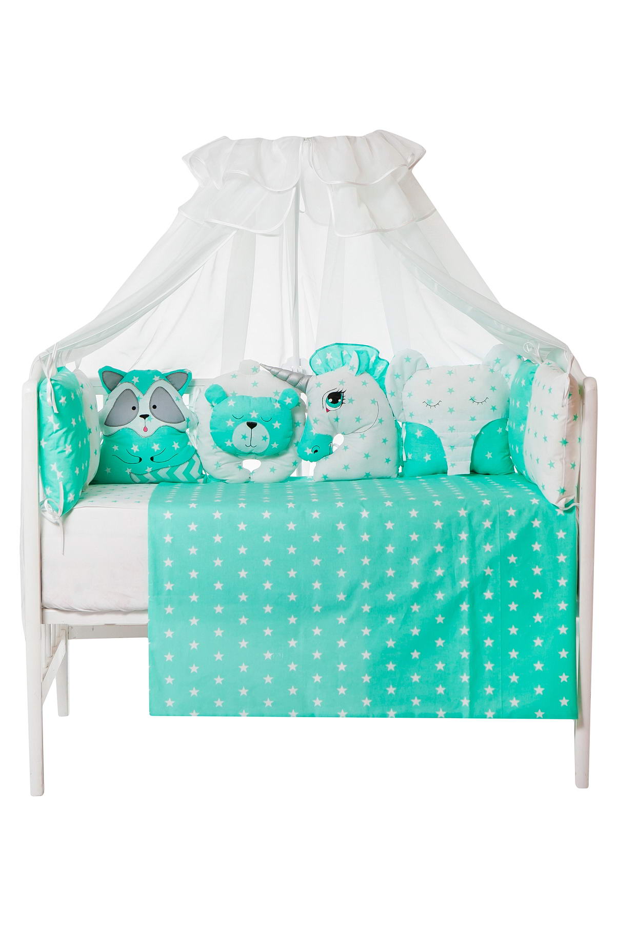 картинка Набор в кроватку "Зверята" от магазина Аистенок