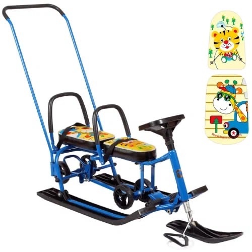 картинка Снегокат детский 507 "TWINS BABY PUSH" для двоих от магазина Аистенок