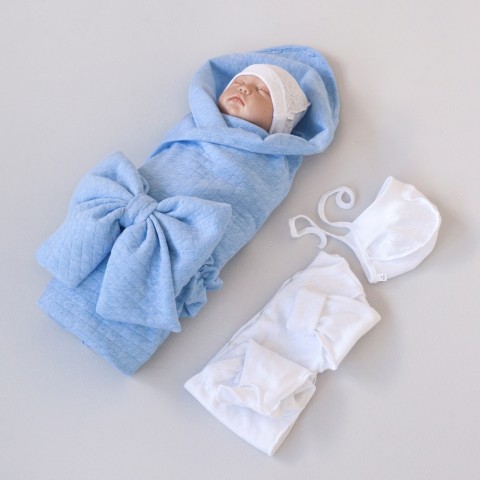 картинка Комплект на выписку 5 предметов "Классика", лето от магазина Аистенок