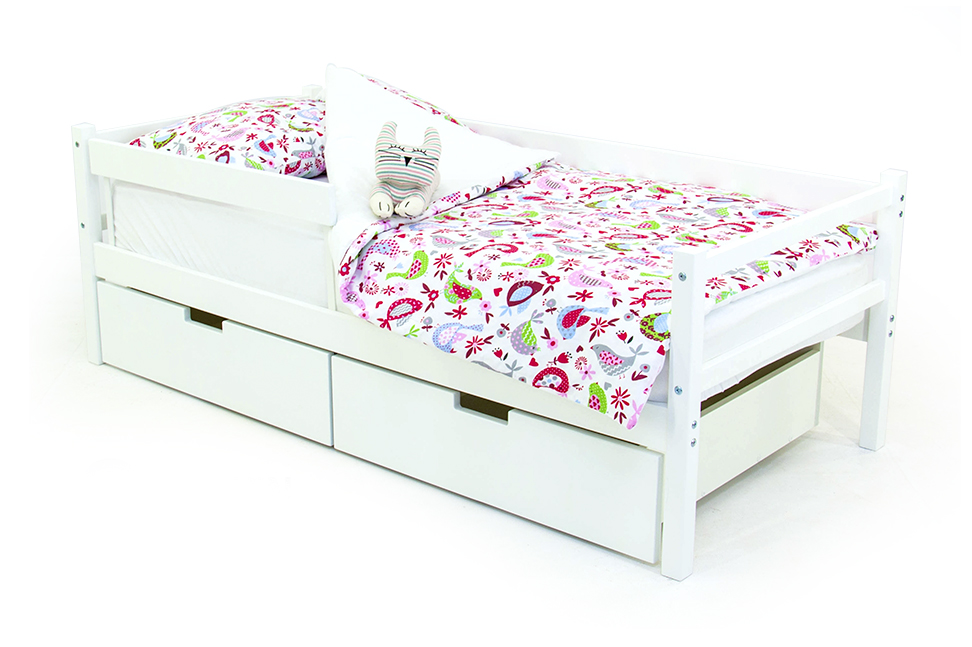 картинка Деревянная кровать-тахта «Svogen белый» от магазина Аистенок