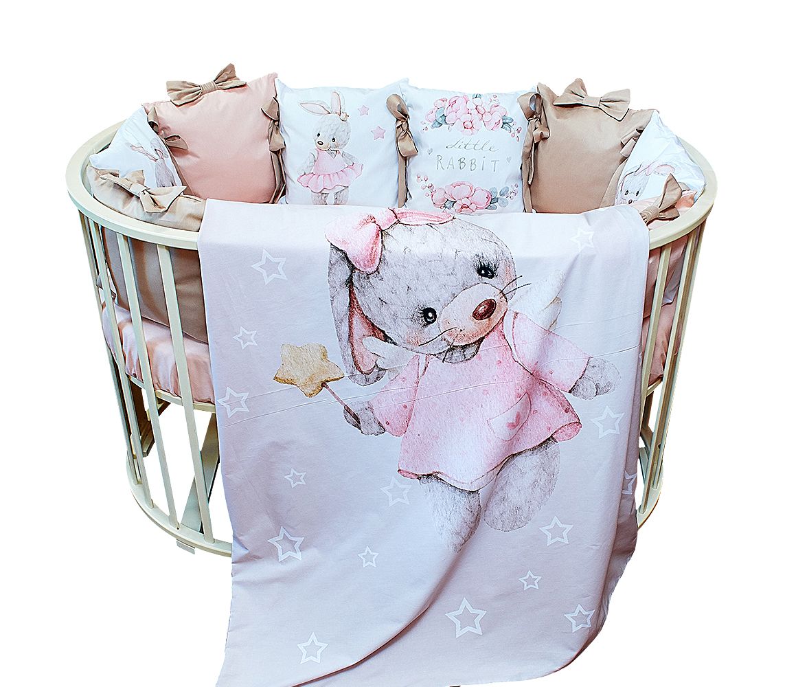 картинка Комплект в кроватку 6 предметов ЗАЙКА от магазина Аистенок