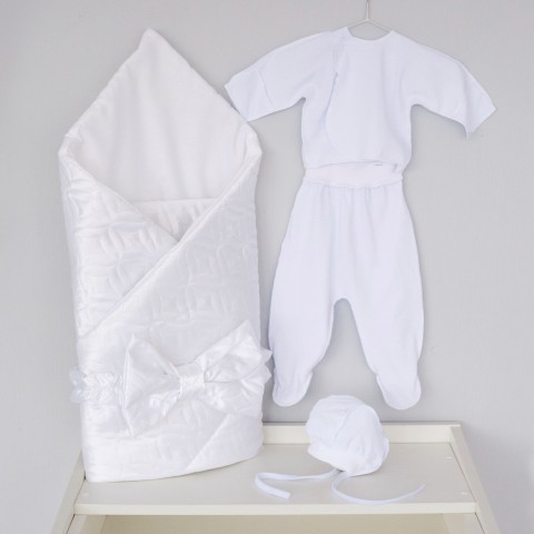 картинка Комплект на выписку 5 предметов "Карамелька" демисезонный от магазина Аистенок