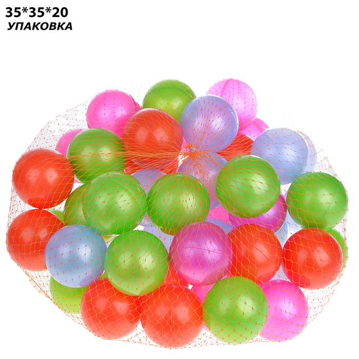 картинка Шарики d6см 50шт. (в сетке) от магазина Аистенок