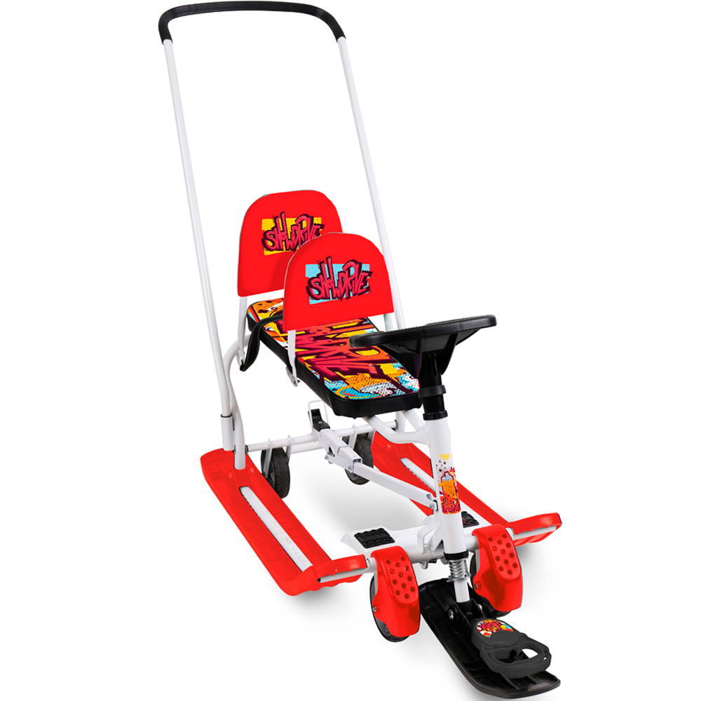 картинка Снегокат Тимка спорт 6Д ТС6Д/ЗМ для двоих с колёсами от магазина Аистенок