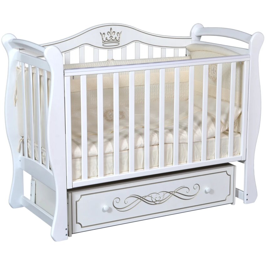 картинка Кровать Julia 111(декоративная резьба) от магазина Аистенок