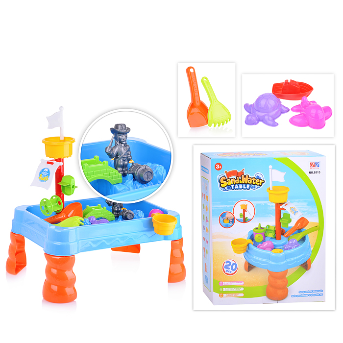 картинка Песочница-столик "Летние приключения" от магазина Аистенок