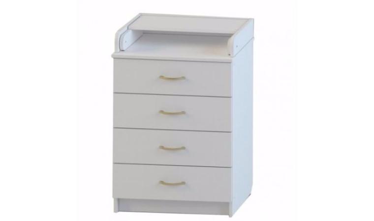 картинка АТОН Комод 60/4 ЛДСП Белый от магазина Аистенок