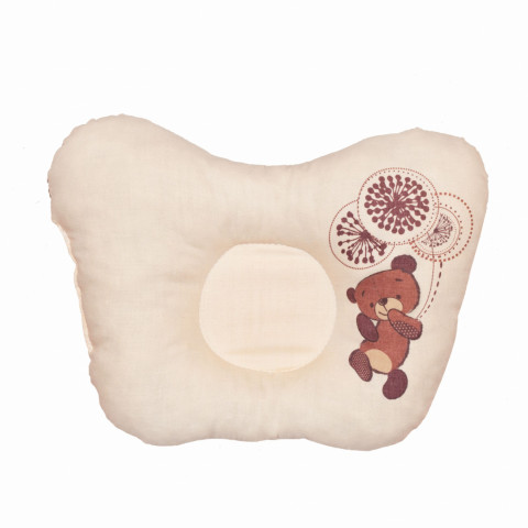 картинка Подушка 20х25 анатомическая "Шоколадный мишка" от магазина Аистенок