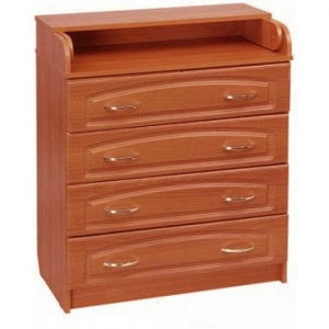 картинка Комод 80/4 ПВХ резной (вишня) от магазина Аистенок