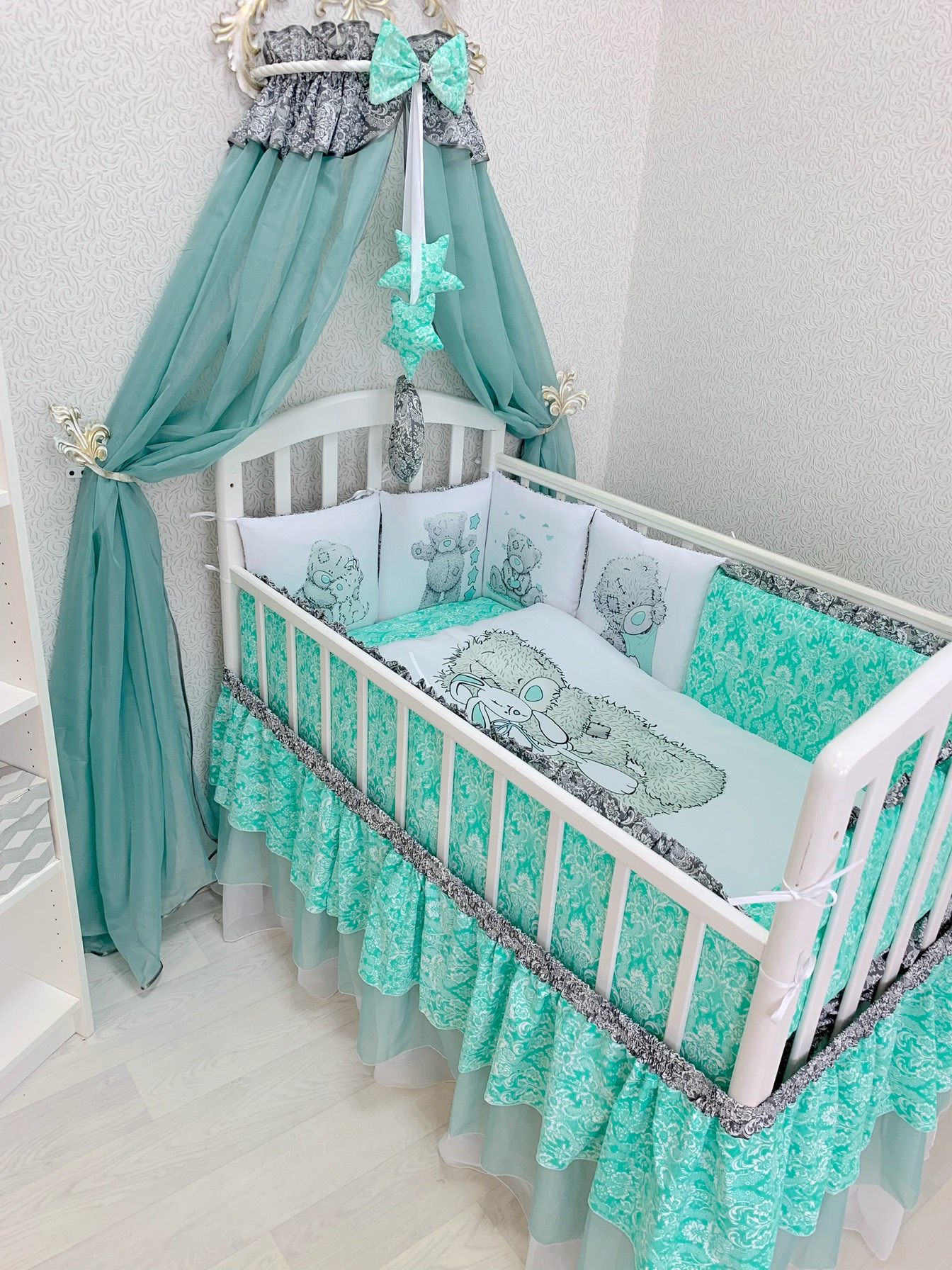 картинка Комплект "Малютка" с подзором от магазина Аистенок