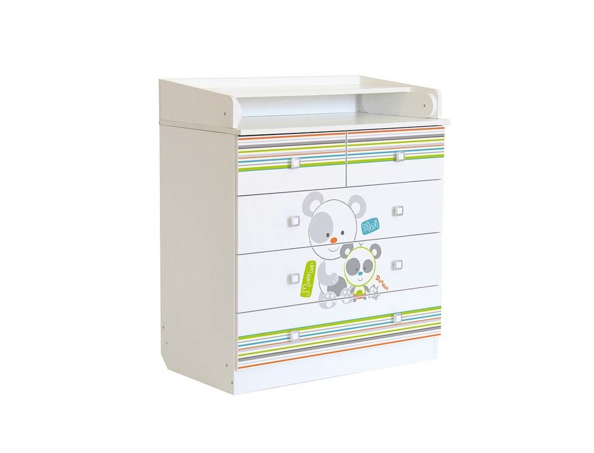 картинка Комод ФЕЯ 1780 Белый Панды от магазина Аистенок