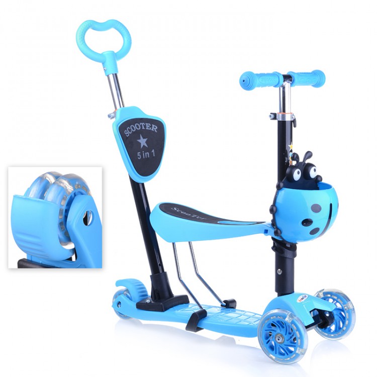 картинка Самокат U000009Y  3-х колёсный, в коробке от магазина Аистенок