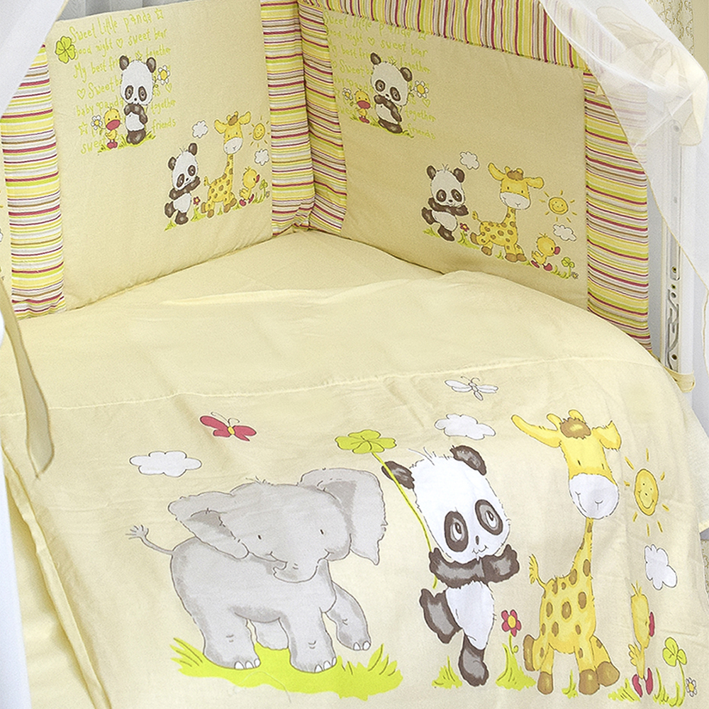 картинка Комплект в кроватку  ПАНДА С ДРУЗЬЯМИ от магазина Аистенок