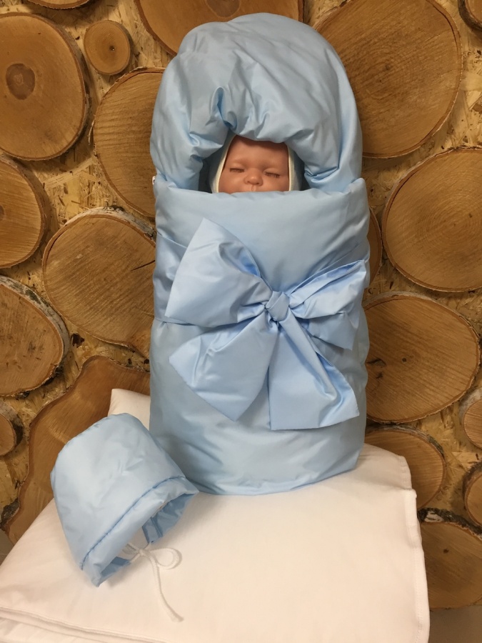 картинка Конверт на выписку с бантом  Зима классика от магазина Аистенок