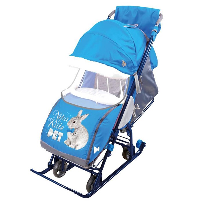 картинка САНКИ-КОЛЯСКА НАШИДЕТКИ  НДТ4-1  /НИКА/ от магазина Аистенок