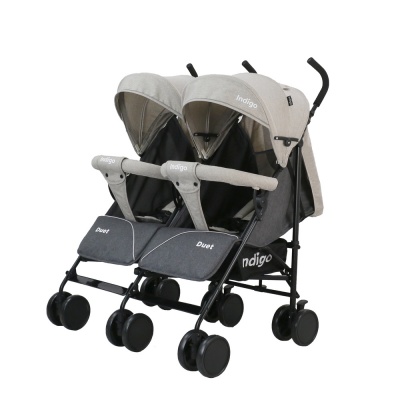 картинка Коляска-трость для двойни Indigo Duet от магазина Аистенок