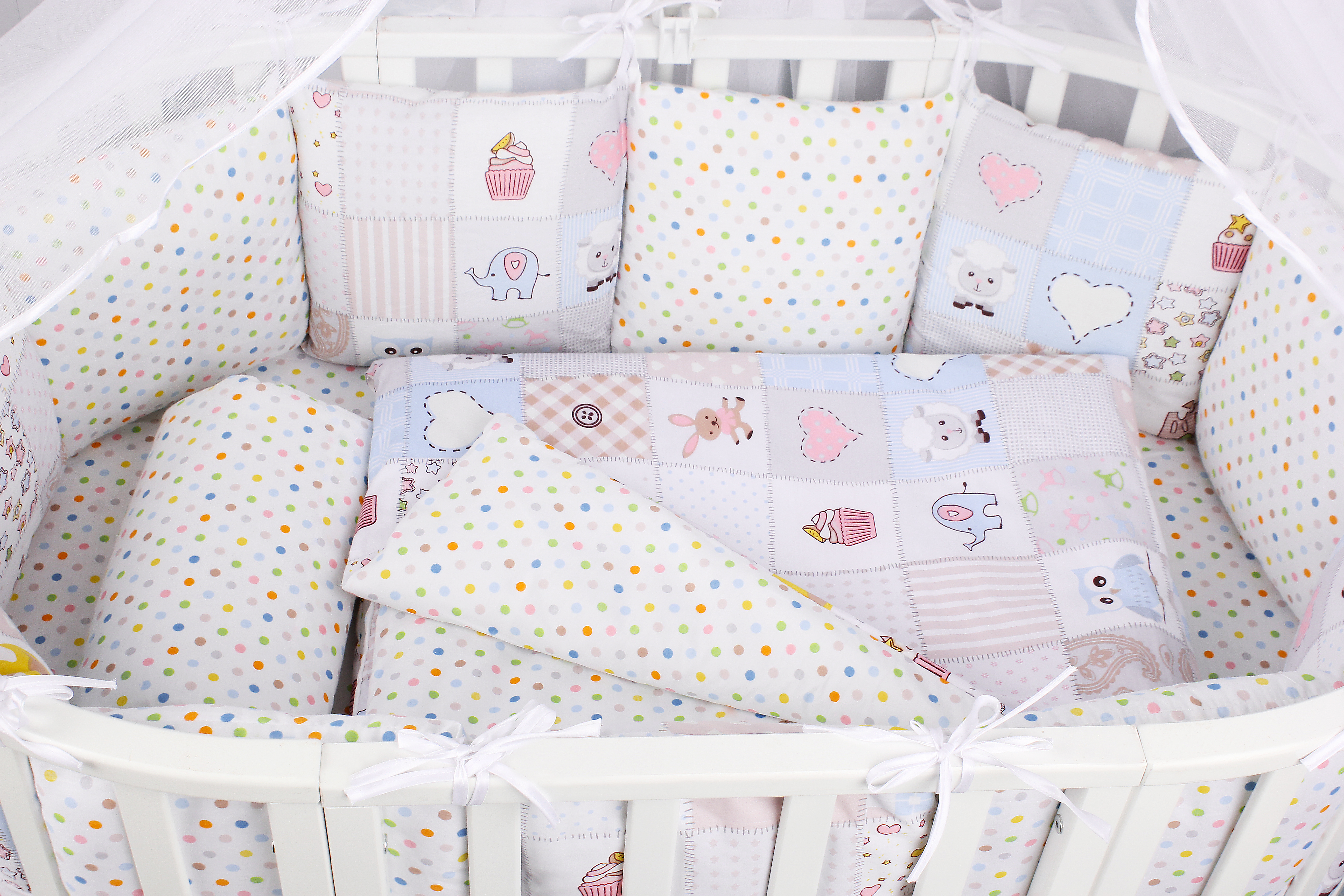 картинка Комплект в кроватку 18 предметов  НЕЖНОСТЬ  от магазина Аистенок