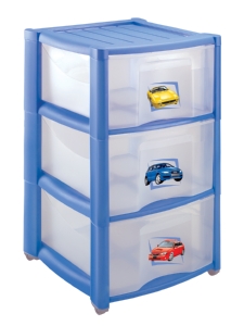 картинка Комод детский "ПЛАСТИШКА"3 секции от магазина Аистенок