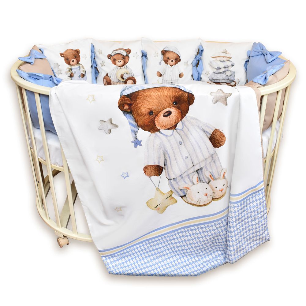 картинка Комплект в кровать 6 предметов СПЯЩИЙ МИШКА от магазина Аистенок