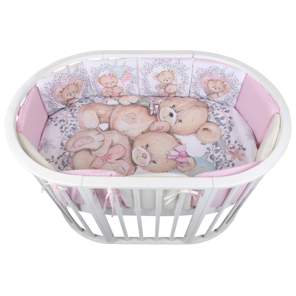 картинка Комплект в кроватку 6 предметов МИР ИГРУШЕК мишки от магазина Аистенок