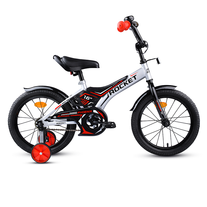 картинка Велосипед 16" Rocket Phoenix, цвет серый от магазина Аистенок