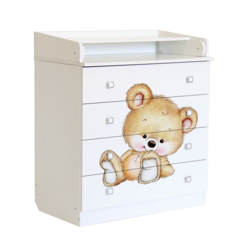 картинка Комод ФЕЯ 1580 Белый Медвежонок  от магазина Аистенок