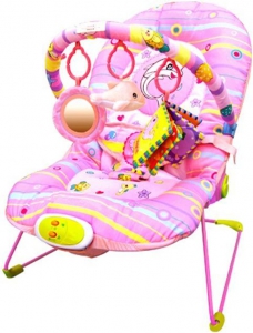 картинка Шезлонг"Розовый дельфин bouncer" от магазина Аистенок