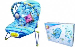 картинка Шезлонг"Синий дельфин bouncer" от магазина Аистенок