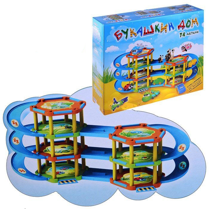 картинка Гараж "Букашкин Дом" 74 детали от магазина Аистенок