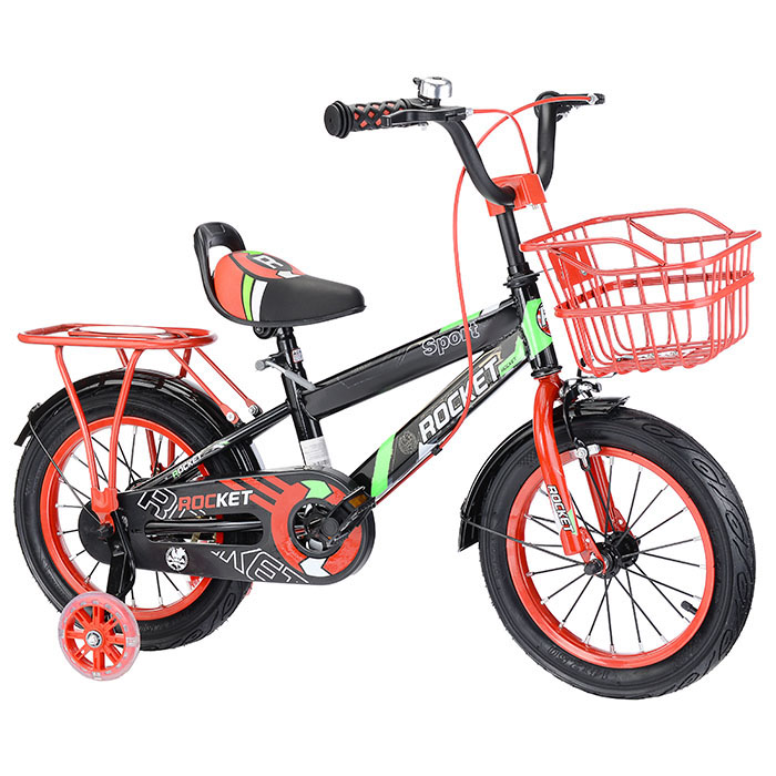 картинка Велосипед ROCKET с корзинкой 2-х колесный, надувные колёса 16" от магазина Аистенок