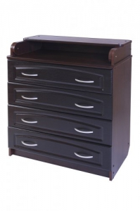 картинка Комод 80/4 ПВХ резной  (венге) от магазина Аистенок