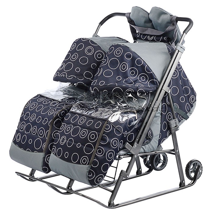 картинка Санки-коляска Близняшки GALAXY от магазина Аистенок