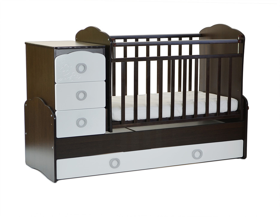 картинка Кровать-трансформер СКВ-9, фасад- ПТИЧКИ от магазина Аистенок