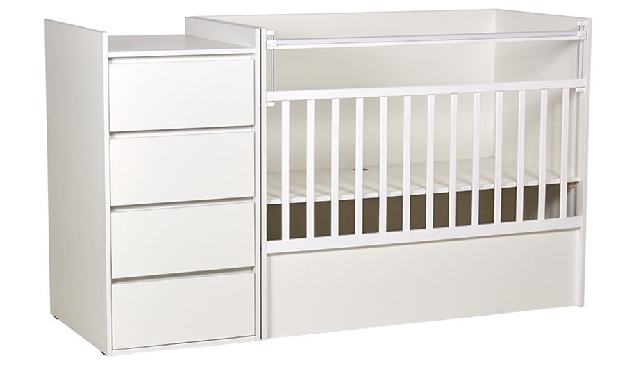 картинка Кроватка-трансформер детская Polini kids Simple 1901 от магазина Аистенок