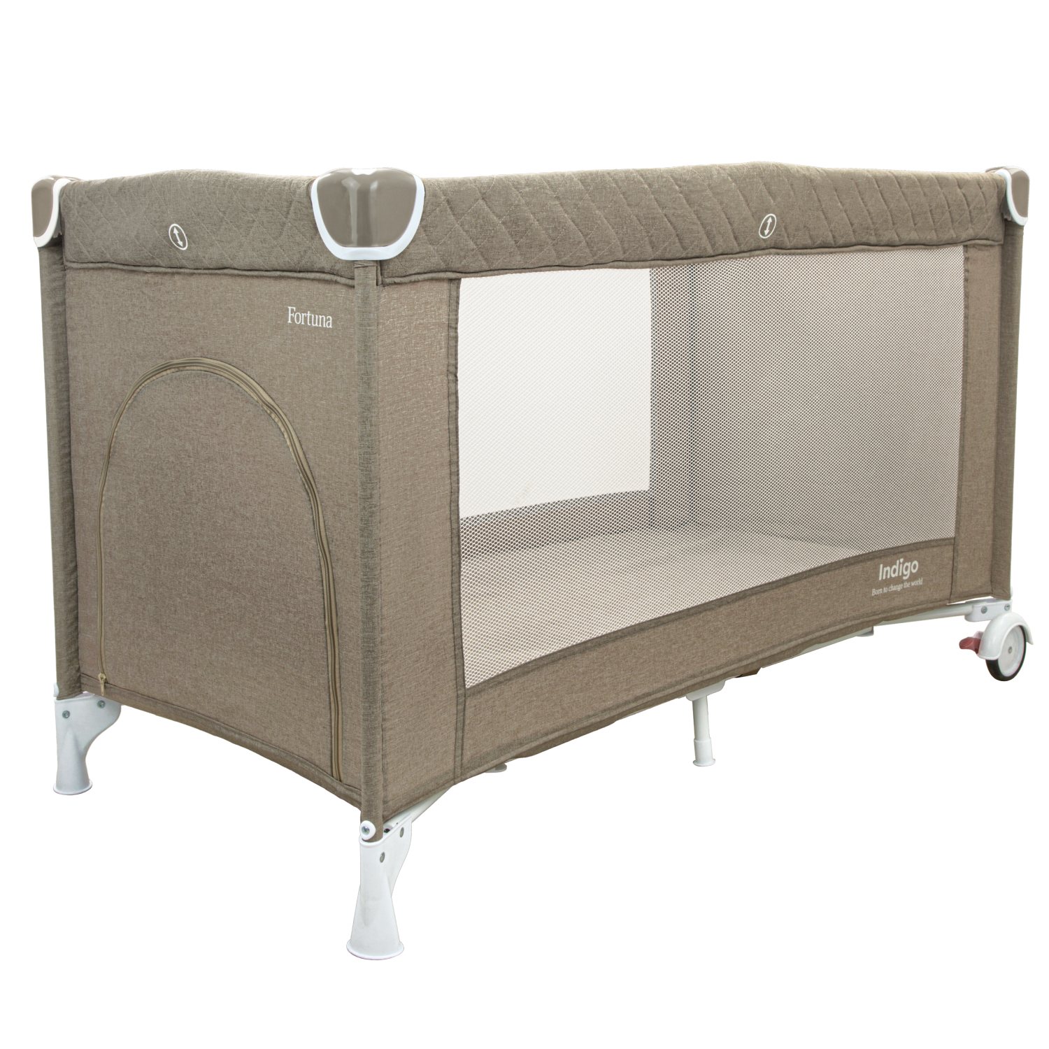 картинка Манеж-кровать Indigo FORTUNA (1 уровень)  от магазина Аистенок