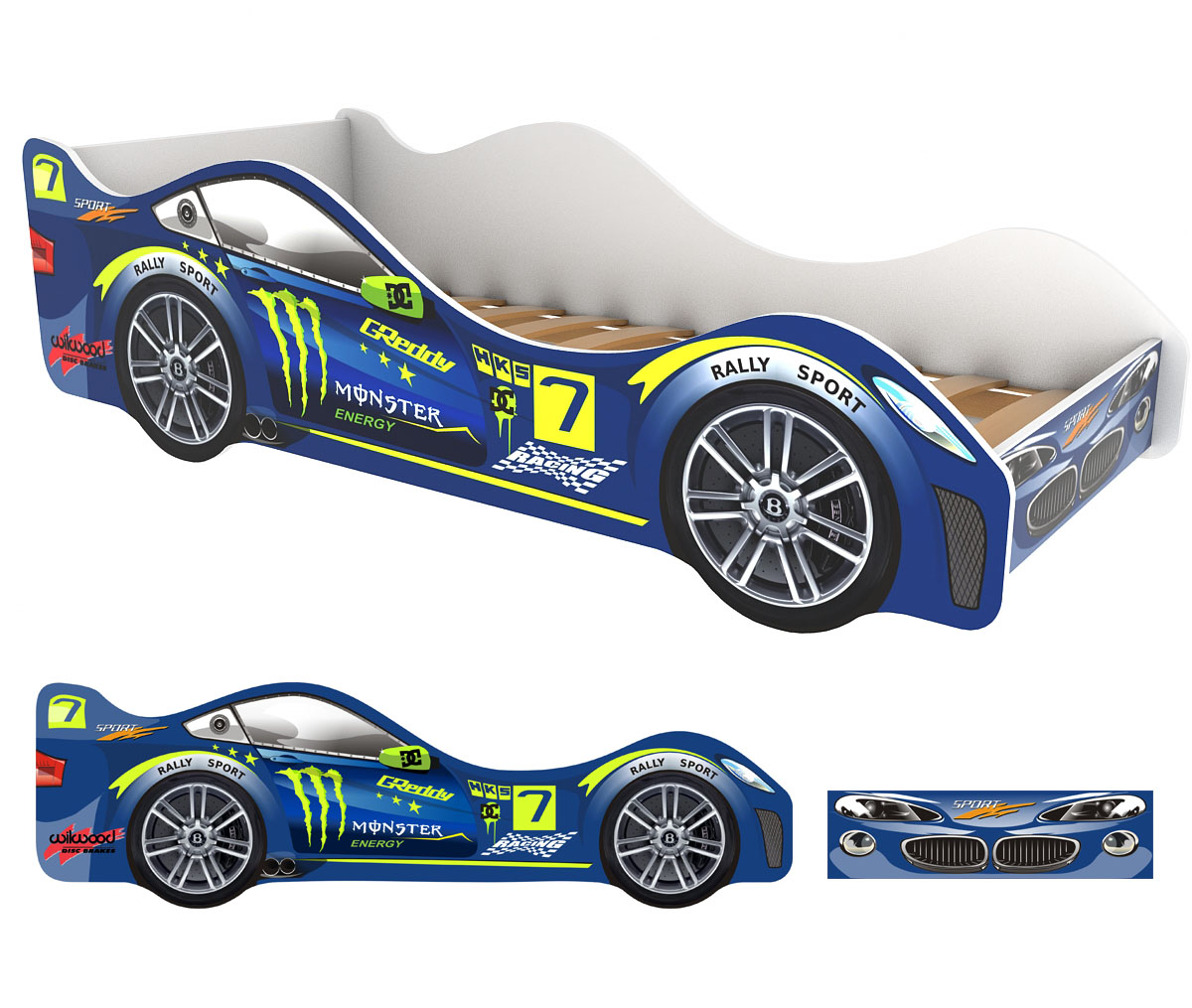 картинка КРОВАТИ - МАШИНЫ "МОЛНИЯ" от магазина Аистенок