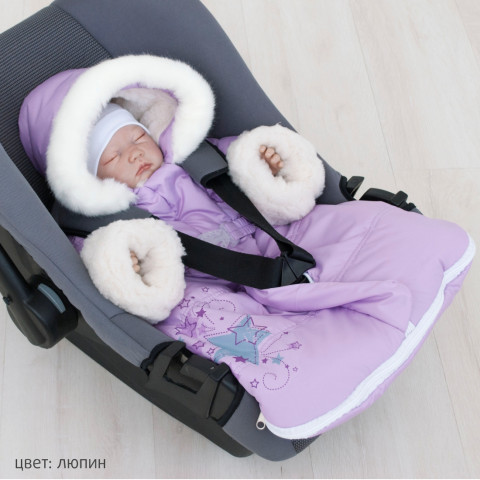 картинка Зимний комбинезон для авто-кресла "Единорог" от магазина Аистенок